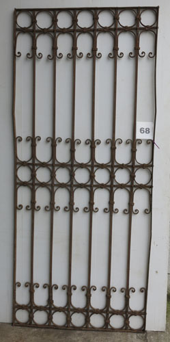 Wrought iron panel